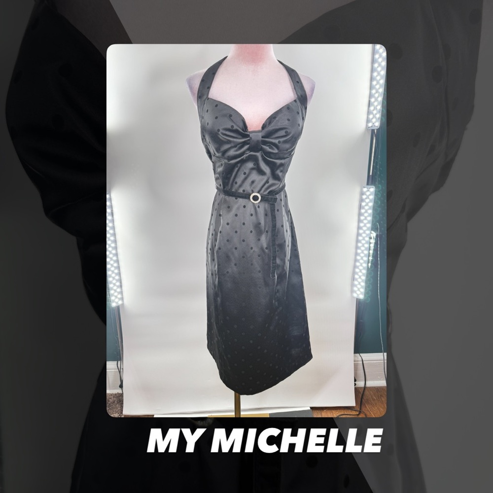 EUC My Michelle Halter Neck Dress